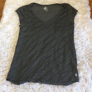 NWOT Gray Striped Tee